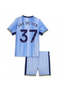 Fotbalové Dres Tottenham Hotspur Micky van de Ven #37 Dětské Venkovní Oblečení 2024-25 Krátký Rukáv (+ trenýrky)